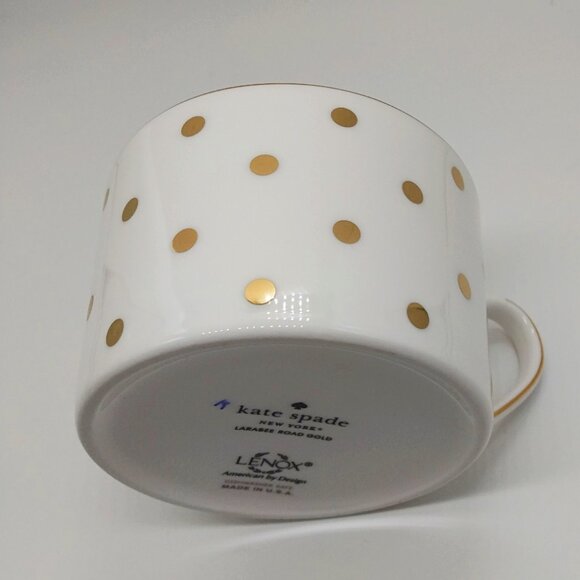 Kate Spade Larabee Road Gold 5 Piece Dinnerware Set Women's Valentine's Day Gift - Picture 7 of 16